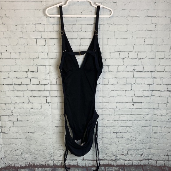 BEACH by Melissa Odabash open back one piece swimsuit XS Tie detail vacation - Picture 7 of 12